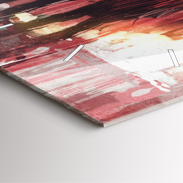 Ceas pătrat de perete din sticlă Cuplu tânăr îndrăgostit