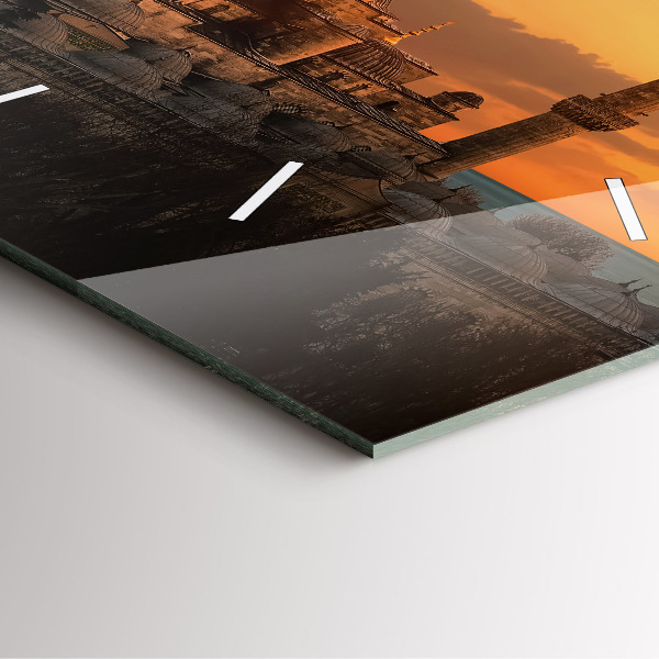 Ceas pătrat de perete din sticlă Moscheea din Istanbul