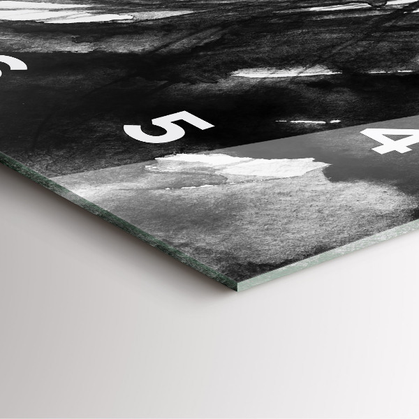 Ceas pătrat de perete din sticlă Portretul unei femei