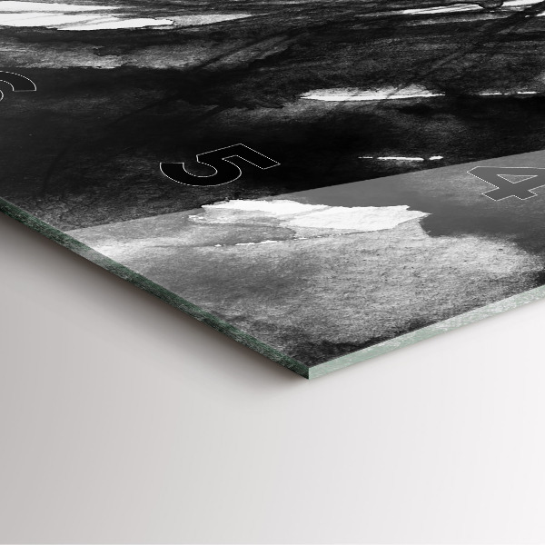 Ceas pătrat de perete din sticlă Portretul unei femei