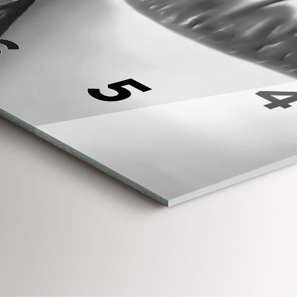 Ceas pătrat de perete din sticlă Gura de femeie