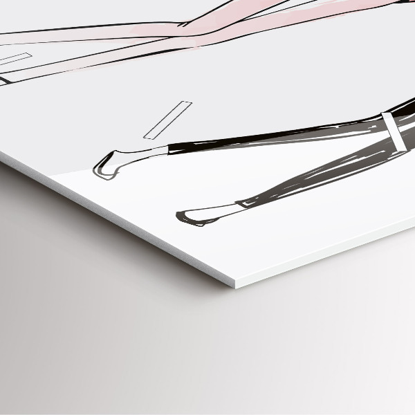 Ceas pătrat de perete din sticlă Moda pentru femei