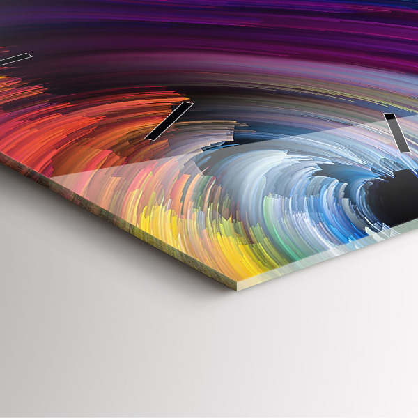 Ceas pătrat de perete din sticlă Abstracția vânzării