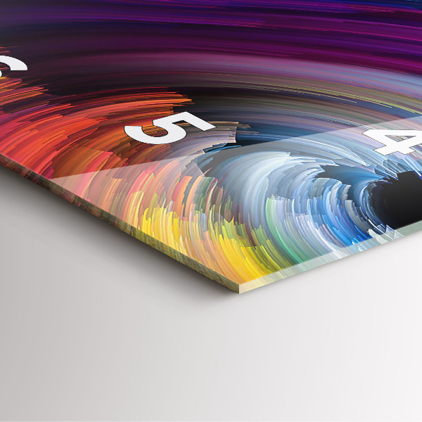 Ceas pătrat de perete din sticlă Abstracția vânzării