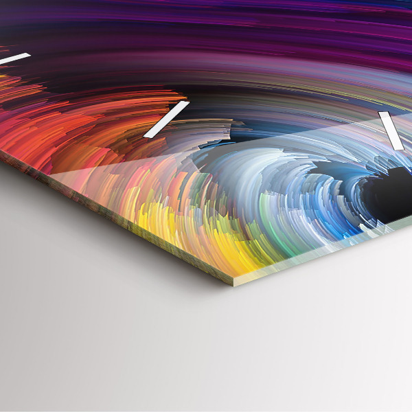 Ceas pătrat de perete din sticlă Abstracția vânzării