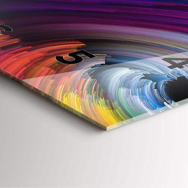 Ceas pătrat de perete din sticlă Abstracția vânzării