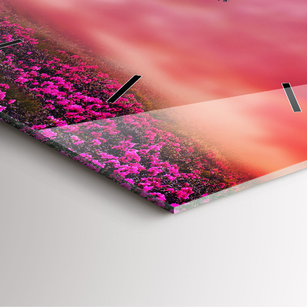 Ceas pătrat de perete din sticlă Casă pentru păsări