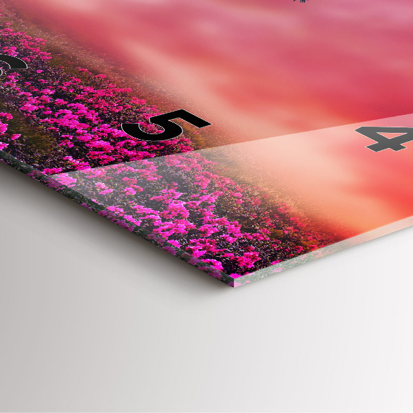 Ceas pătrat de perete din sticlă Casă pentru păsări