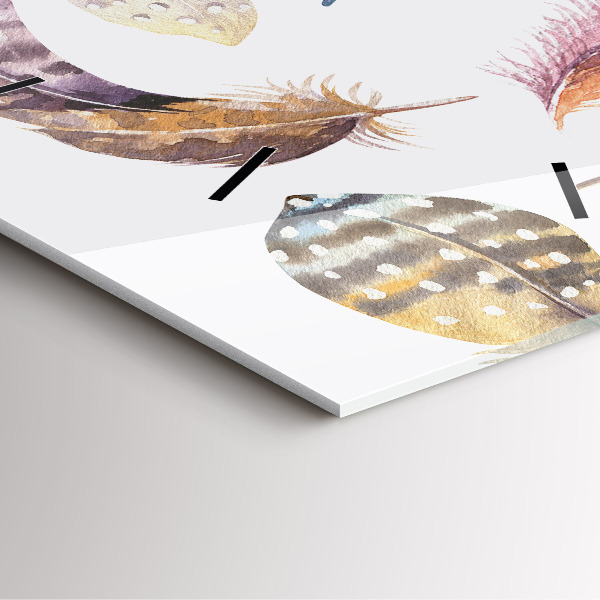 Ceas pătrat de perete din sticlă Ilustrație de artă retro