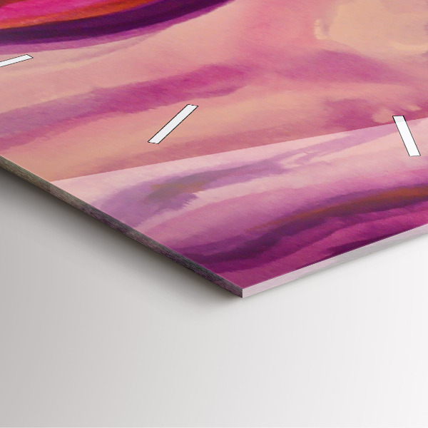 Ceas pătrat de perete din sticlă Pictura Femei