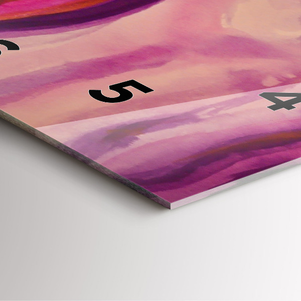 Ceas pătrat de perete din sticlă Pictura Femei