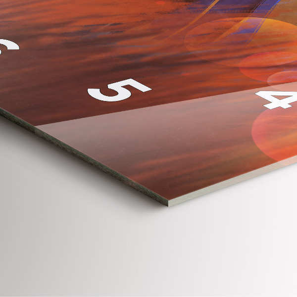 Ceas pătrat de perete din sticlă Cavaler cu o sabie