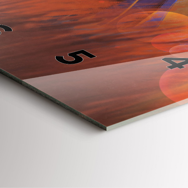 Ceas pătrat de perete din sticlă Cavaler cu o sabie