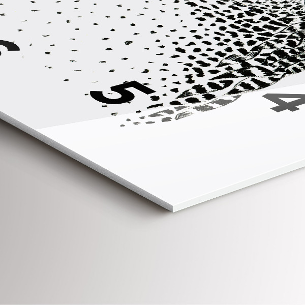 Ceas pătrat de perete din sticlă O bufniță de desene animate cu ochelari