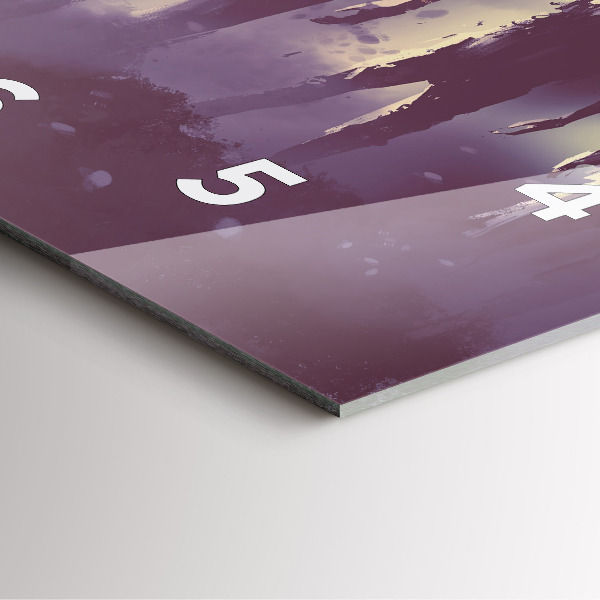 Ceas pătrat de perete din sticlă Zombi noaptea - Halloween