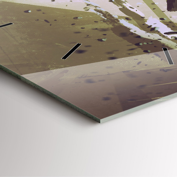 Ceas pătrat de perete din sticlă Robot și samurai se luptă