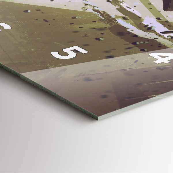 Ceas pătrat de perete din sticlă Robot și samurai se luptă