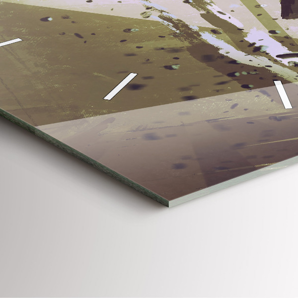 Ceas pătrat de perete din sticlă Robot și samurai se luptă