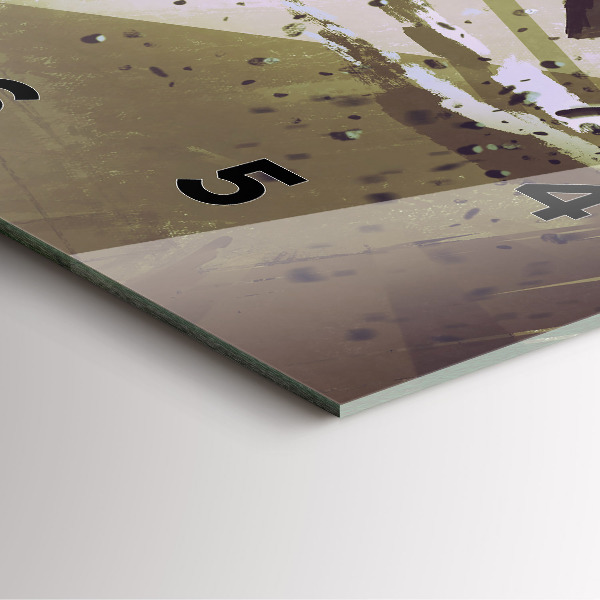 Ceas pătrat de perete din sticlă Robot și samurai se luptă