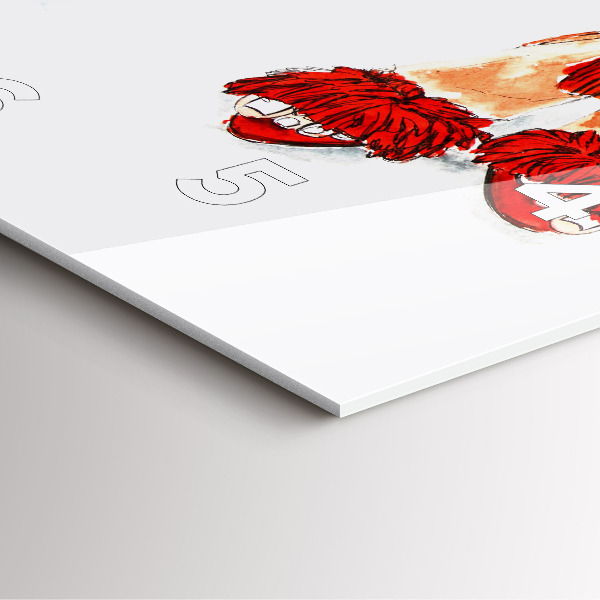 Ceas pătrat de perete din sticlă Tocuri de damă