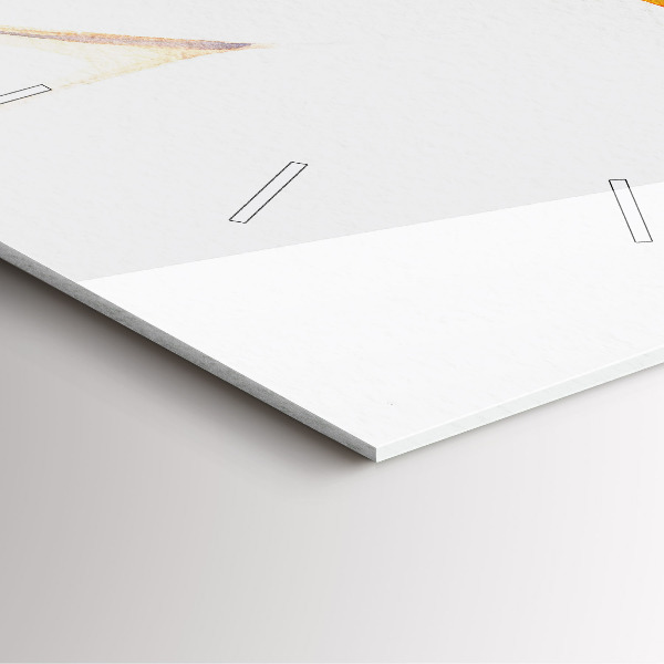 Ceas pătrat de perete din sticlă Femeie cu pălărie