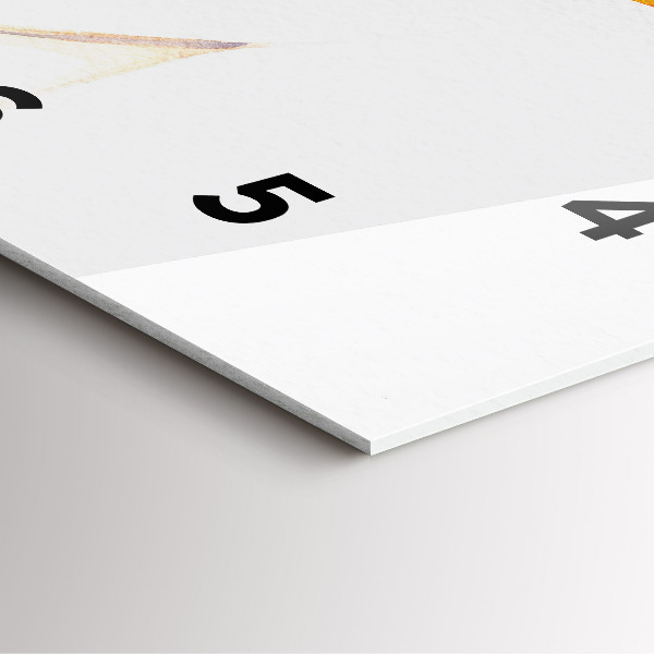 Ceas pătrat de perete din sticlă Femeie cu pălărie