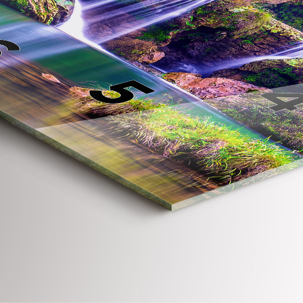 Ceas pătrat de perete din sticlă Cascada Jiulong China