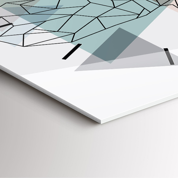 Ceas pătrat de perete din sticlă Ren în stil scandinav