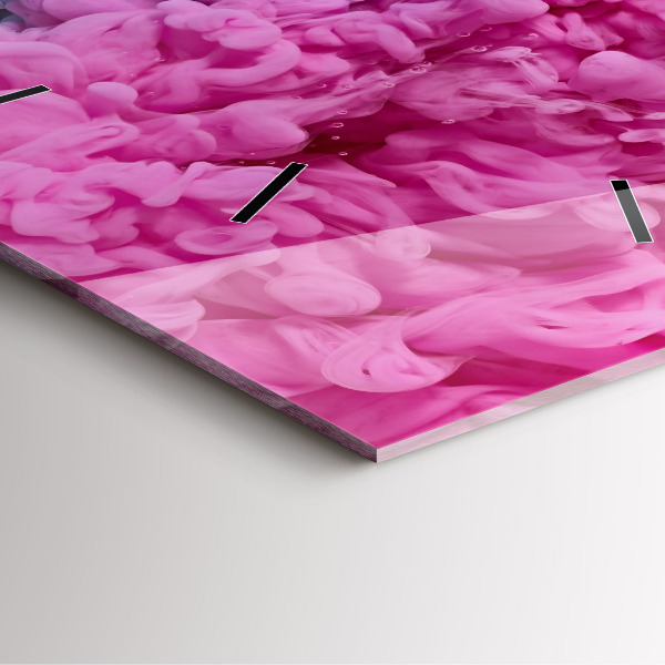 Ceas pătrat de perete din sticlă Artă modernă – pete