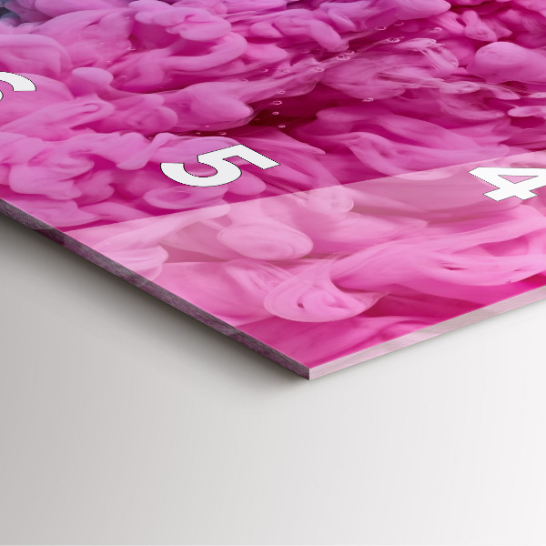 Ceas pătrat de perete din sticlă Artă modernă – pete