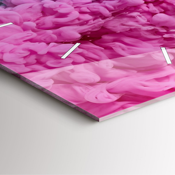 Ceas pătrat de perete din sticlă Artă modernă – pete