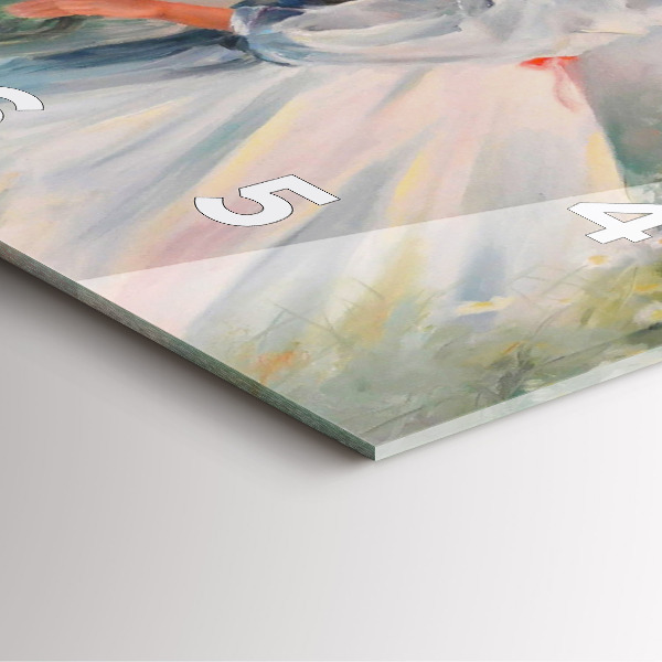 Ceas pătrat de perete din sticlă Femeie frumoasă cu un cal