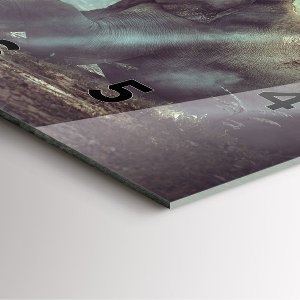 Ceas pătrat de perete din sticlă Un băiat citește o carte