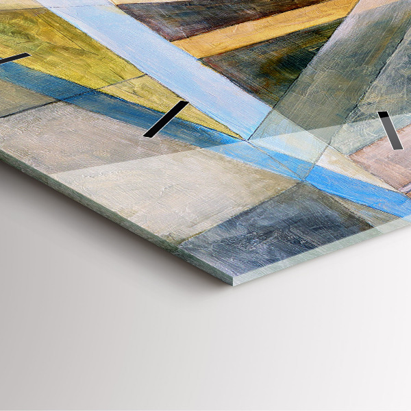 Ceas pătrat de perete din sticlă Pictura impresionistă