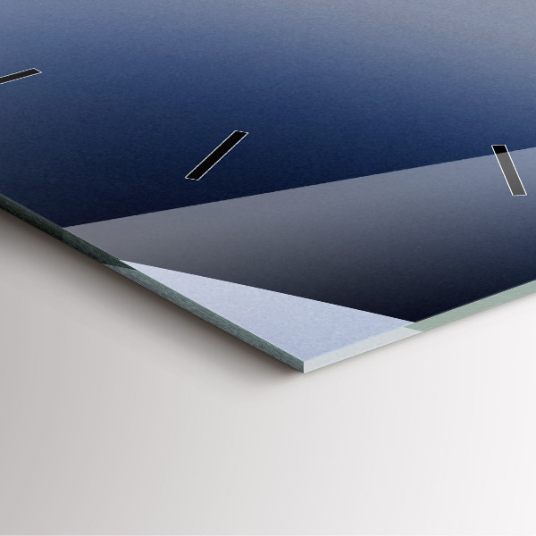 Ceas pătrat de perete din sticlă Abstracția soarelui