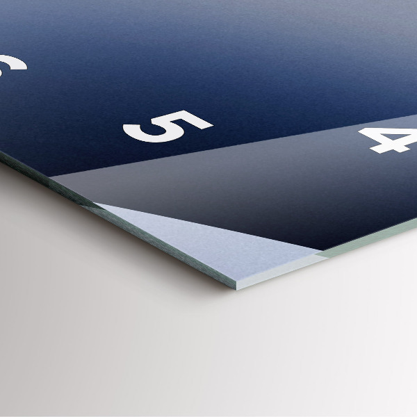 Ceas pătrat de perete din sticlă Abstracția soarelui