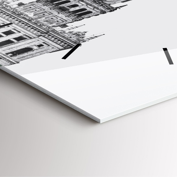 Ceas pătrat de perete din sticlă Palatul Culturii și Științei