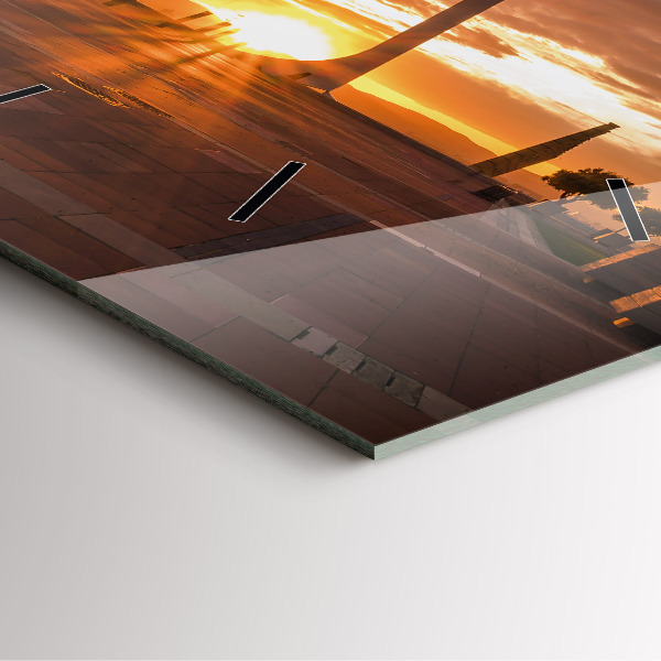 Ceas pătrat de perete din sticlă Parcul Olimpic Barcelona