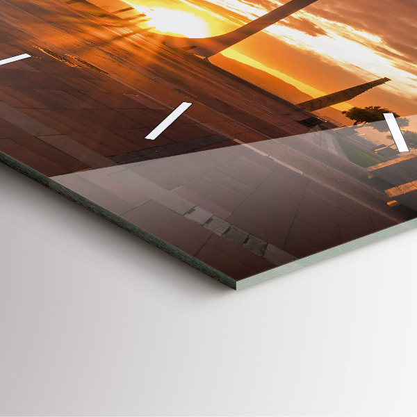 Ceas pătrat de perete din sticlă Parcul Olimpic Barcelona