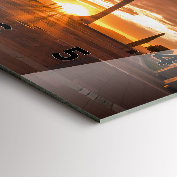 Ceas pătrat de perete din sticlă Parcul Olimpic Barcelona