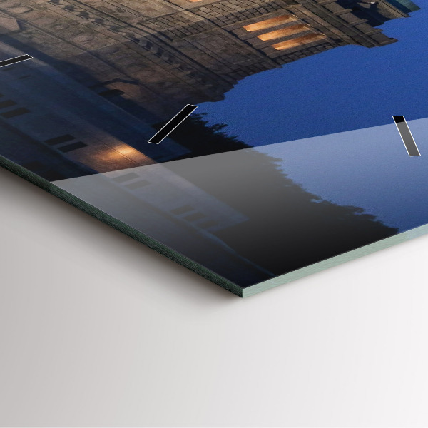 Ceas pătrat de perete din sticlă Statuia Libertății New York