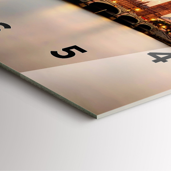 Ceas pătrat de perete din sticlă Orizontul Big Ben a Londrei