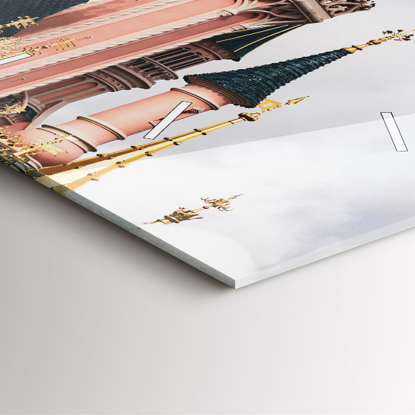 Ceas pătrat de perete din sticlă Castelul Disneyland din Paris