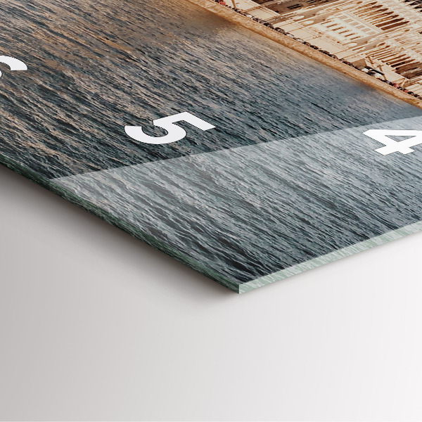 Ceas pătrat de perete din sticlă Parlamentul de la Budapesta