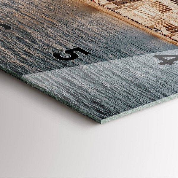 Ceas pătrat de perete din sticlă Parlamentul de la Budapesta