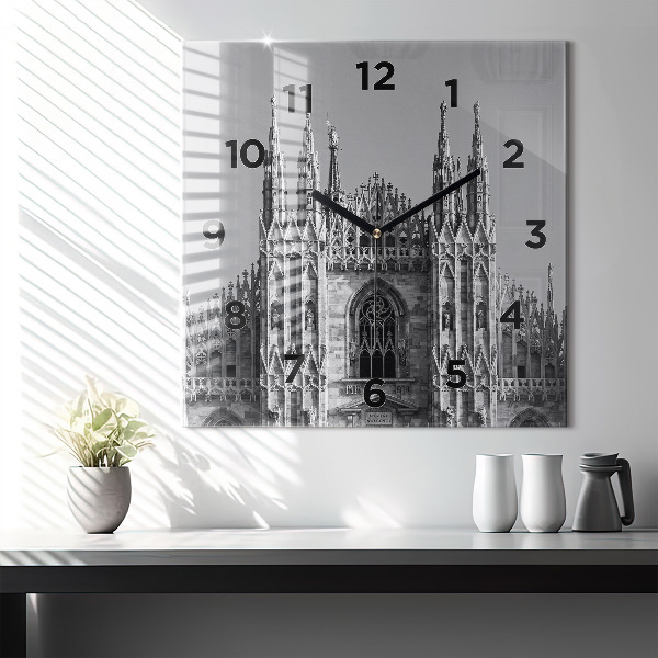 Ceas pătrat de perete din sticlă Catedrala Duomo di Milano