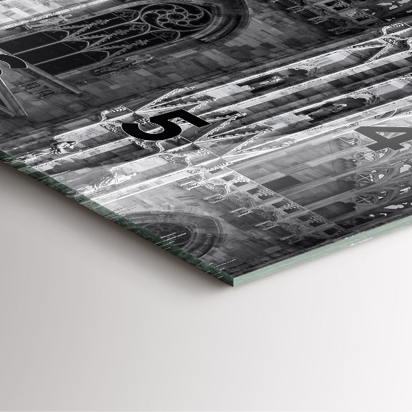 Ceas pătrat de perete din sticlă Catedrala Duomo di Milano