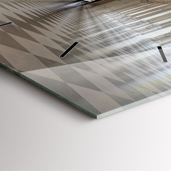 Ceas pătrat de perete din sticlă Muzeul La Veneria Reale