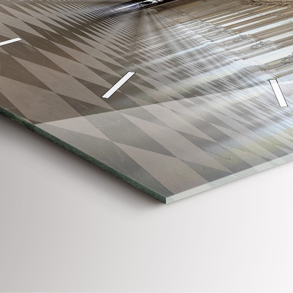 Ceas pătrat de perete din sticlă Muzeul La Veneria Reale