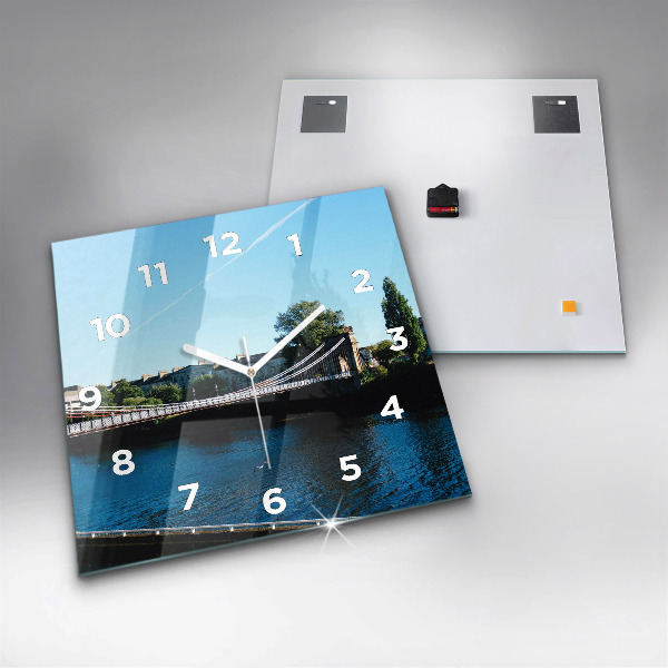Ceas pătrat de perete din sticlă Southportland Scoția